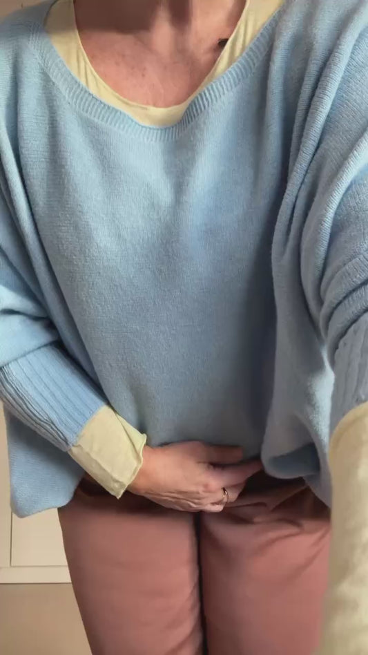 Pantalon large viscose